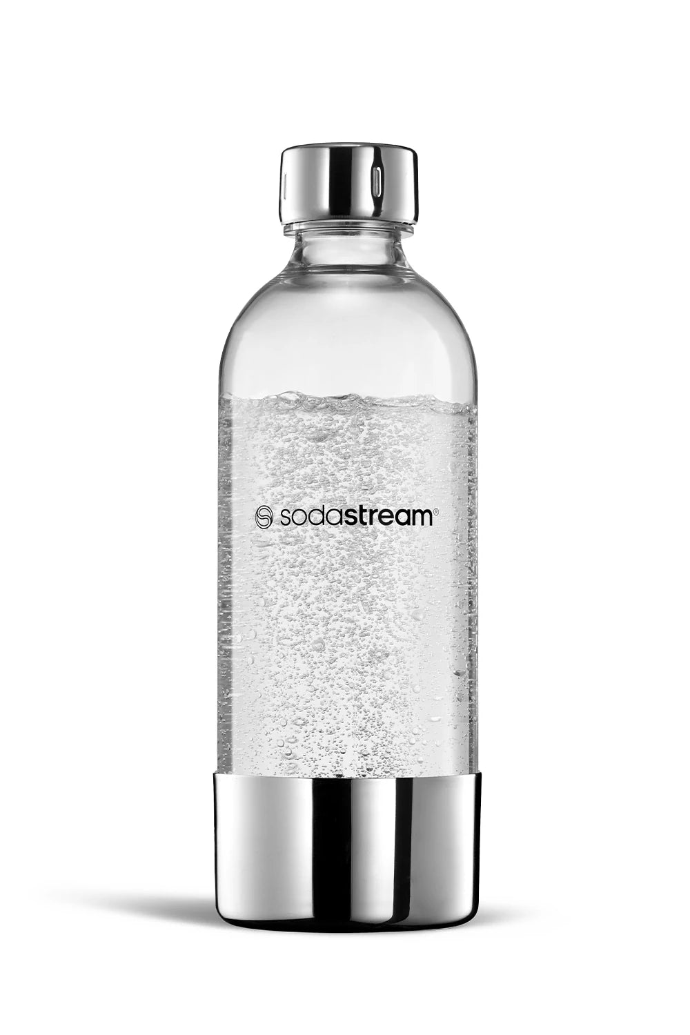 Sodastream ENSO 1 litre carbonating bottle with a stainless steel cap and base