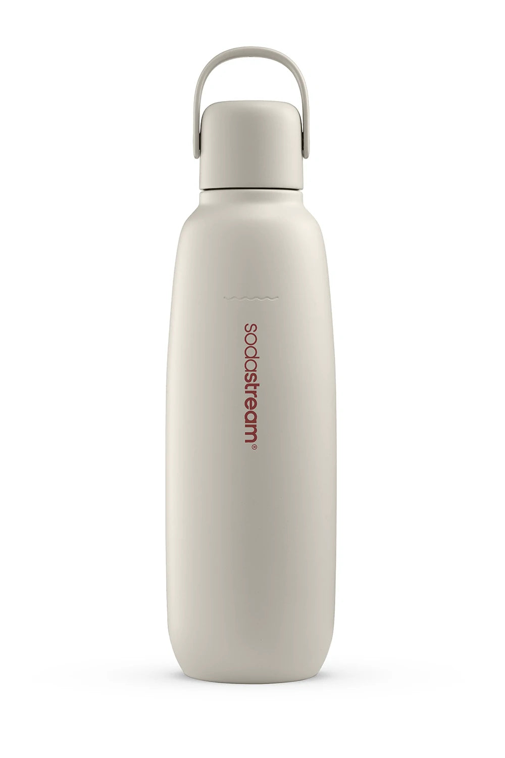 Sodastream Fizz & Go Sand stainless steel carbonating bottle with carry handle