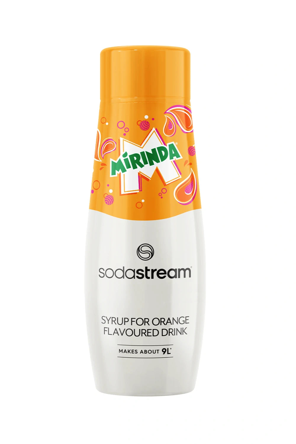 Sodastream Mirinda orange syrup, 440 ml bottle